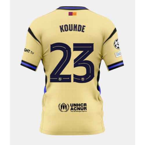 Moški Nogometni dresi Barcelona Jules Kounde #23 Gostujoči 2025-26 Kratek Rokav